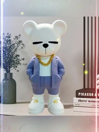 超大号西装暴富熊开业乔迁新居新家潮玩工艺品酒柜玄关电视柜摆件 超大号西装暴富熊开业乔迁新居新家潮玩工艺品酒柜玄关电视柜摆件