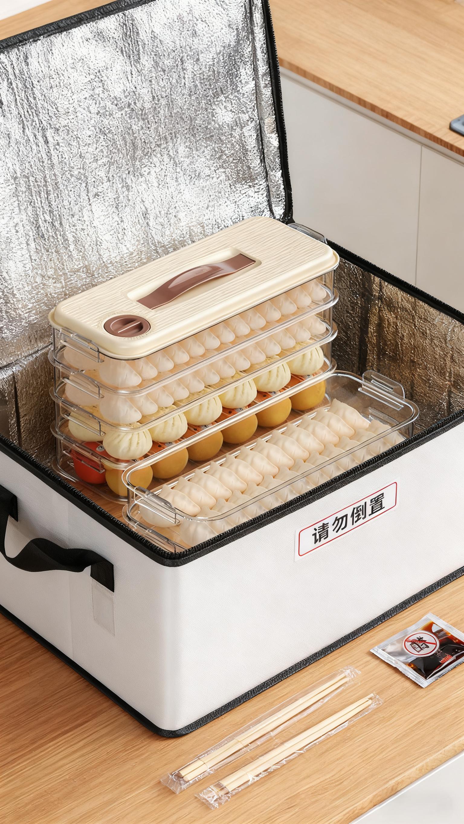 老婆一眼相中的饺子盒,神奇收纳盒,超好用!今日下单四层超便宜