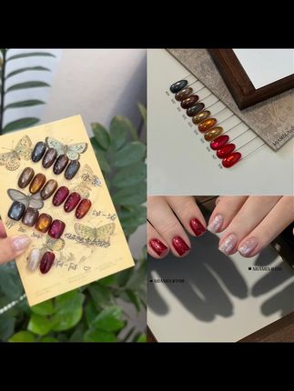 MIAMIX 猫眼499~508甲油胶3g/5g 闪粉胶F01/F08(不试色)#美甲💅  #神仙美甲  #美甲店