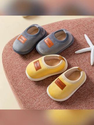 儿童棉拖鞋秋冬季室内家居小孩包跟加厚加绒宝宝居家厚底毛绒棉鞋#儿童棉拖 #秋冬居家 #加厚加绒 #宝宝棉鞋 #室内拖鞋