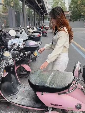 电动车座套防晒隔热透气防水摩托电瓶车防尘加大隔热垫透气通用型 #电动车防晒防雨罩推荐 #电动车座套 #夏季必备 #电动车防晒