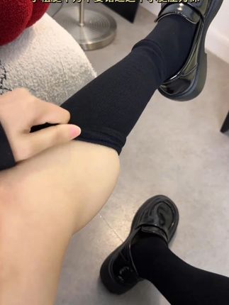 上身秒变漫画身材的小腿袜!#压力袜#显高显瘦显腿长#话承#好穿又好搭