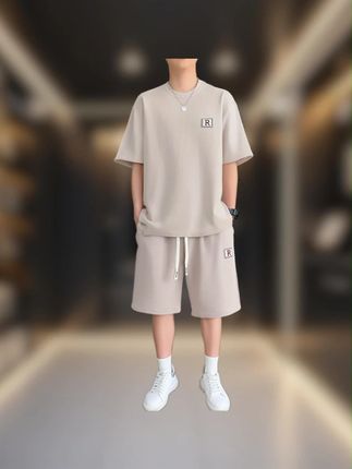 夏季宽松透气短袖t恤 #夏季套装 #短袖t恤推荐 #短袖套装 #运动套装 #短袖穿搭