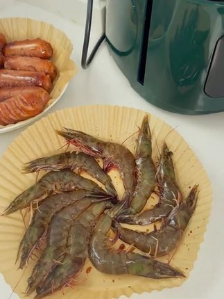 空气炸锅专用纸家用油纸盘工具一次性隔油吸油纸食物烤箱烘烤纸碗 #生活小常识 #如果你有空气炸锅 #厨房必备神器 #好物推荐 #如果你有空气炸锅