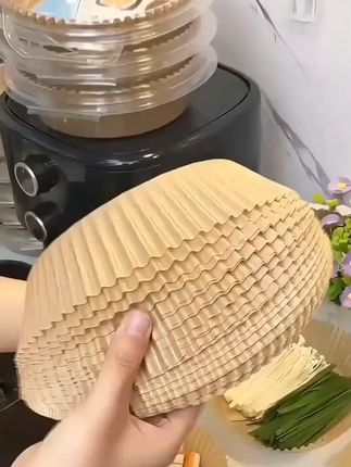 空气炸锅专用纸吸油纸盘食物硅油纸烘焙纸圆形免洗隔油吸油纸垫 #空气炸锅专用纸 #吸油纸盘 #烘焙纸 #吸油纸 #空气炸锅纸