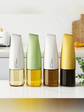 玻璃油壶厨房家用自动开合酱油醋油罐油瓶油壶防漏控油 #玻璃油壶 #油壶 #玻璃油壶调料瓶 #油壶推荐 #好物分享