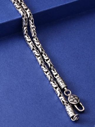 可曾沾雨露 不改向阳心 #银项链男#银项链锁骨链#项链推荐#纯银饰品#男生项链推荐