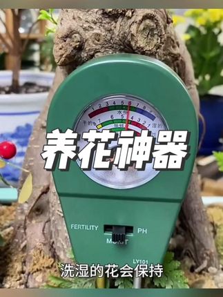 养花土壤酸碱度PH肥沃力度湿度水分测量检测仪,园艺电子高精度#养花小技巧 #土壤检测仪