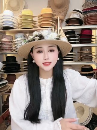#平顶帽 #平顶帽搭配 #草帽 #防晒帽#遮阳帽子
