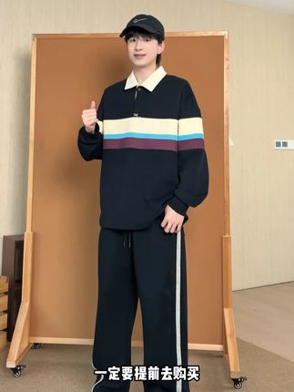 这件拼接卫衣好好看,好有少年感!!!#这么穿显瘦20斤 #穿搭男 #保暖穿搭 #宽松 #运动风