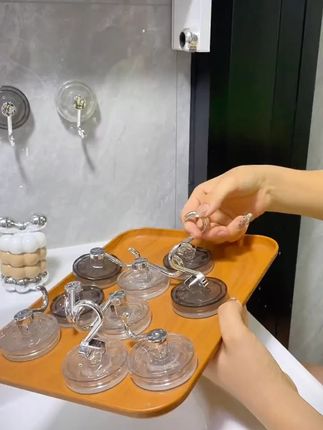 【佳立方】波纹吸盘挂钩轻奢无痕挂钩创意免打孔卫生间复古浴室挂钩#吸盘挂钩 #免打孔挂钩 #卫生间好物 #佳立方挂钩 #轻奢挂钩
