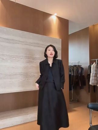 5TANTAN 显瘦气质法式秋冬短款羊毛外套3148, #秋冬穿搭 #老谭私服 #显瘦穿搭 #遮肉显瘦遮肉减龄