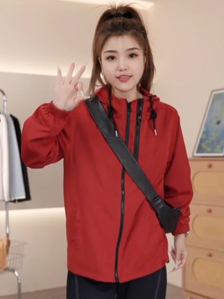 120-200斤大码女装胖mm秋季宽松藏肉遮肚子显瘦百搭连帽外套夹克#显瘦穿搭 #冲锋衣三合一 #显瘦遮肉 #谁穿谁好看系列 #无限回购的宝藏单品