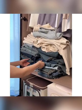 衣物收纳箱分格抽屉分隔整理收纳盒衣柜收纳整理分层裤子收纳神器#衣物收纳箱 #分格抽屉 #衣柜整理 #裤子收纳 #收纳神器