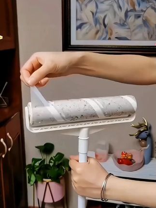 粘毛器滚筒滚刷可撕式大号加长家用粘尘吸头发地板粘毛发沾毛神器#粘毛器 #滚筒刷 #粘毛器滚筒滚刷可撕式 #粘毛 #好物推荐