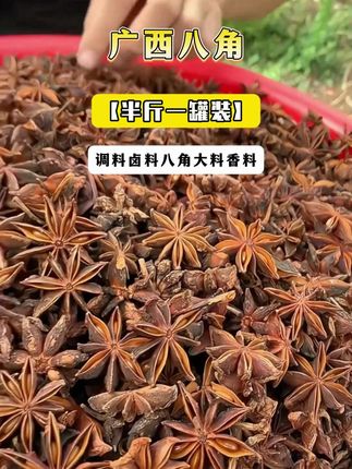 快快快,正宗广西八角上市了,无熏硫,做菜放一颗味道特别香#八角 #广西八角 #厨房调味品 #香料 #大红八角