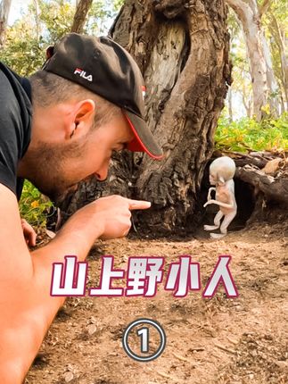 国外男子在山上发现野小人,长相不仅奇怪,还非常小 #纪录片 #探索 #未知生物 #野人