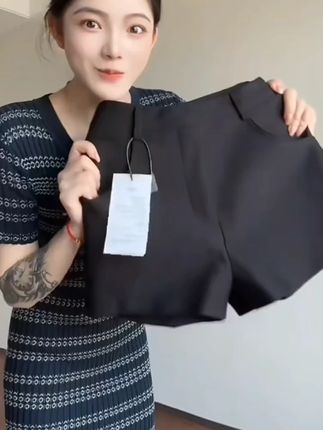 高腰西装白色短裤女夏外穿打底黑色显瘦热裤小个子裤子2025新款