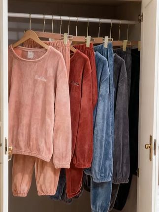 #睡衣  情侣款珊瑚绒短毛绒睡衣男女秋冬季宽松加厚可外穿暖暖衣套装#睡衣推荐  #宽松睡衣  #外穿睡衣  #家用睡衣