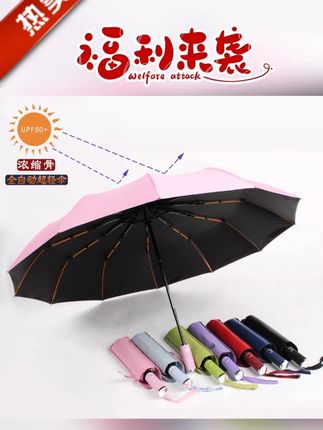不想再捅肚子收伞的买它!#晴雨两用伞 #自动开合 #遮阳防晒 #携带方便 #全自动折叠雨伞