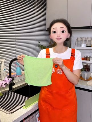 优厨5A级抗菌洗碗布不沾油厨房专用抹布油利除洗碗巾厨房必备用品#抗菌洗碗布 #洗碗布 #不沾油洗碗布 #抹布 #油利除