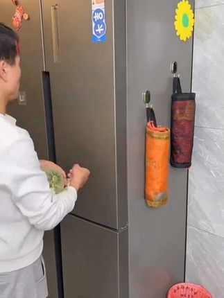 #垃圾袋收纳神器 #壁挂式收纳袋 #收集器 #整理盒 #袋子收集 垃圾袋收纳神厨房壁挂式器塑料袋收集器抽取式大容量购物袋整理盒