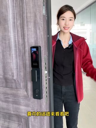 智能门锁,内外双摄,支持人脸识别,指纹,掌纹,密码,磁卡,钥匙跟视频通话手机远程开锁#智能锁指纹锁#智能锁#指纹锁