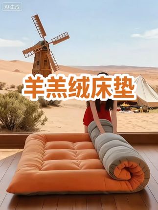 加厚保暖羊羔绒床垫床褥子家用榻榻米铺底床护垫学生宿舍单人垫被 #床垫#羊羔绒#好物推荐🔥