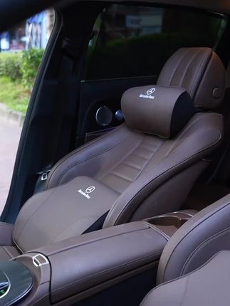 奔驰头枕护颈枕E级C级GLC汽车腰靠E300L/GLC260L内饰用品专用颜色#汽车内饰 #奔驰配件 #头枕腰靠 #驾车好物 #舒适驾驶