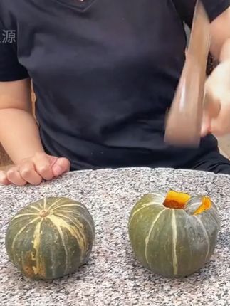 金黄果肉,浓郁的板栗味,想吃香甜贝贝南瓜的姐姐一定要来我们原产地看看,所见即所得的品质~#贝贝南瓜