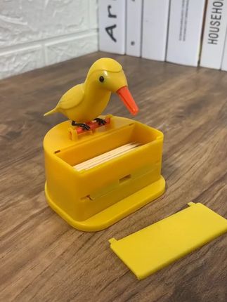 小鸟牙签盒卡通牙签盒创意按压式弹出式家用复古可爱牙签筒#牙签盒 #卡通创意 #家用好物 #按压式牙签盒 #可爱家居