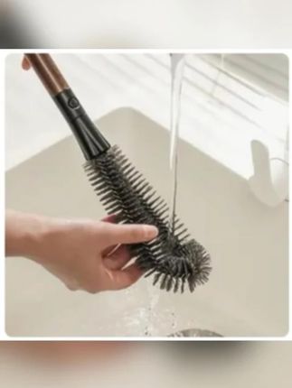 不锈钢杯刷多功能二合一杯刷家用厨房用品清洁工具可壁挂清洁杯刷