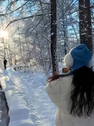 一不小心闯入了仙境 原来冬天的阿尔山这么美 下次我约你@. #我的阿尔山