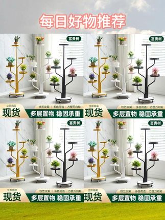 花卉绿植 客厅花架 多层花架架子 爱生活爱养花 家里有一个带滑轮的花架打扫卫生真的太方便了,颜值高又实用!真可以试一试!#花架 #花卉绿植 #客厅花架 #多层花架架子 #爱生活爱养花