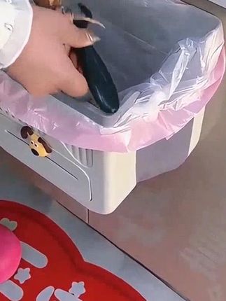 壁挂式折叠垃圾桶壁挂式家用厨余橱柜门专用收纳桶壁挂折叠垃圾桶 #垃圾桶壁挂式垃圾桶折叠垃