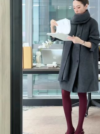 南方还没开始冷吗?好想穿厚黑丝彩色丝袜啊# 小野和子无瑕 # 大长腿 # 穿搭 # 穿出长腿美感