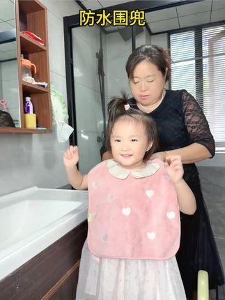 【妈妈省心】儿童刷牙洗漱巾洗脸宝宝擦脸宝宝洗脸刷牙防水围兜