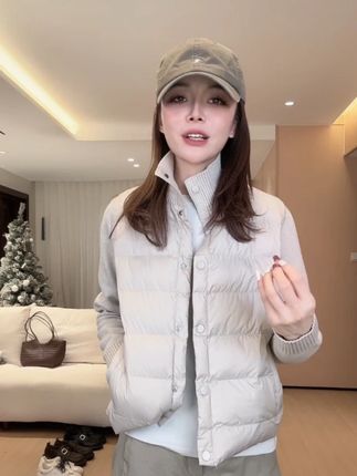 XVRV秋冬新款科技绒立领纽扣运动外套高智风纯色保暖开衫上衣 #高级感穿搭#显瘦穿搭#谁穿谁好看#超便宜超划算#气质穿搭