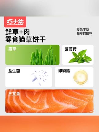 巧小熊猫草零食猫草化毛猫咪排毛饼干猫零食猫薄荷营养猫狗零食#猫草零食 #猫咪化毛 #巧小熊猫零食 #猫饼干 #猫薄荷零食