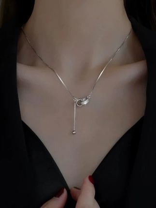 坠链均925银 流苏长款项链女款2025年新款爆款轻奢毛衣链锁骨颈链#锁骨链#项链#网红爆款饰品#美出高级感#时尚饰品