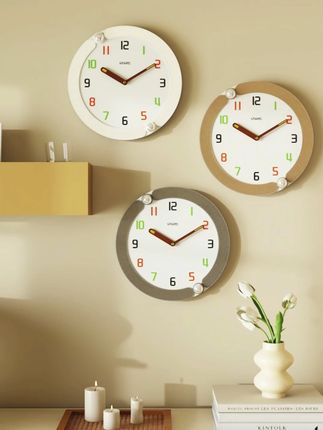 极简极美挂钟,客厅的颜值担当 #静音钟表