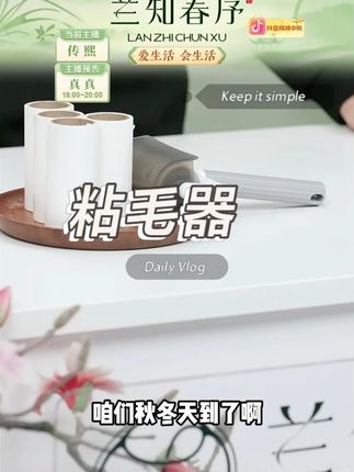 粘毛器+替换纸可撕式衣服宠物滚刷卷#粘毛器替换纸 #粘毛器 #宠物家庭必备 #可撕式 #滚筒刷