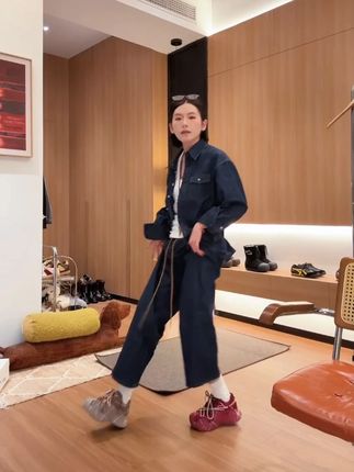 H55-“重塑” 泼墨做旧废土风陨石老爹鞋6cm19-2891-RD#好鞋推荐 #穿搭 #今天穿什么 #潮鞋推荐 #鞋控