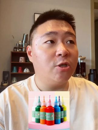 儿童丙烯颜料水粉套装画画美术用品防水手指画石头画涂鸦卡初学者#颜料 #颜料推荐 #儿童颜料 #丙烯颜料 #水粉套装