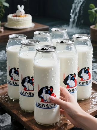 都知道他们家的大白兔奶糖好吃,没想到这个大白兔牛奶也一口惊艳,入口就像几颗大白免奶糖同时在嘴里爆汁,奶香浓郁。#夏日饮品 #大白兔牛奶 #光明牛奶