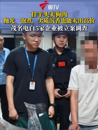 9月14日,中央广播电视总台央视财经频道《财经调查》栏目在报道中指出,广东茂名电白区观珠镇部分沉香企业存在以次充好等违法行为的问题。节目曝光后,已对存在涉嫌违法行为的5家企业依法立案调查。目前,案件正在进一步调查中。(央视财经)