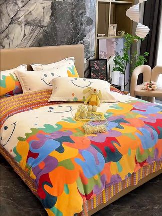 秋冬季加厚牛奶绒四件套双面珊瑚绒被套法莱绒床上用品床单三件套#秋冬床品 #牛奶绒三件套 #珊瑚绒床品 #温暖床品 #床上用品