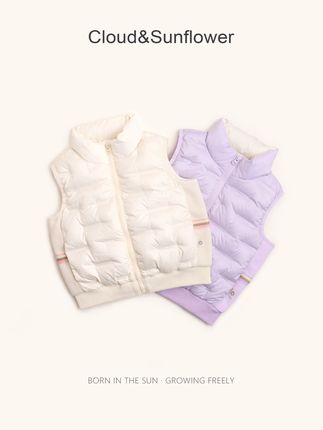 女童秋季休闲马甲 纯色绵绵无袖款 时尚百搭超实穿#每日童装穿搭分享 #高品质童装 #好看的衣服都在这里 #今日穿搭look #蕊儿妈