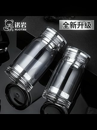 诺岩玻璃杯水晶便携加厚简约时尚透明单层大容量水杯高硼硅纯手工#诺岩玻璃杯 #便携水杯 #水晶玻璃杯 #大容量水杯 #家居用品