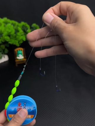 新款免调漂七星漂双钩线组子线加分叉器挂杆即钓无需调漂钓大板鲫#渔具用品 #鱼线 #钓鱼技巧 #爆护饵料 #渔具